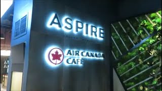 Review inside Swissports newest Aspire Lounge  Air Canada Café  Billy Bishop Airport traveling [upl. by Rramaj]