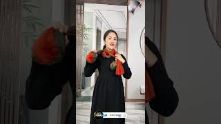 New Scarf Muffler style for Girl Scarf style Winter Essentials shorts beautyframe scarftutorial [upl. by Inahs]