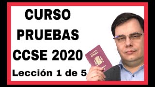 ✔Curso de Examen CCSE 2020 de Nacionalidad Española Lección 1 [upl. by Romona]