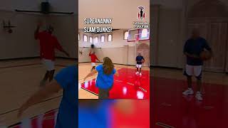 Supernanny plays against an NBA All Star 🏀 jofrost supernanny basketball [upl. by Airtal]