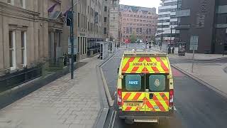 Transdev Aireline 60A Leeds to Shipley Then Keighley Wright Eclipse Gemini Volvo B7TL 2759 PJ05 ZWF [upl. by Enoyrt502]