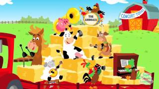 英文儿歌《Animals On The Farm 》農場动物秀学叫声 Learn Animal Sounds [upl. by Nohcim38]