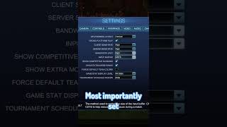 SOLVE Rocket League Lag With THESE SETTINGS ping packetloss latency [upl. by Rein]