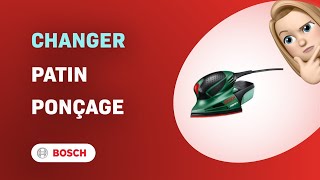 Comment changer le patin de ponçage sur une ponceuse Bosch PSM 80 A [upl. by Lamson584]