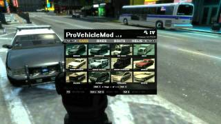 Grand Theft Auto IV  ProVehicleMod v101  HD  PC  Patch 1070 [upl. by Cicily287]