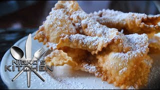 EASY CROSTOLI 3 Ingredients  VIDEO RECIPE [upl. by Schilling]