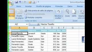 Inmovilizar Paneles en Excel  Básico  Simplexcel [upl. by Alberta]