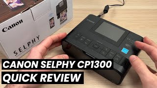 Canon SELPHY CP1300 Photo Printer Quick Review [upl. by Yras]