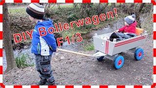 Bollerwagen selber bauen Teil 13 Bollerwagen für Vatertag Kinderspielzeug Einkauf amp Co [upl. by Thorrlow508]