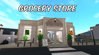 BUILDING A GROCERY STORE IN MY BLOXBURG TOWN  roblox [upl. by Dibri]