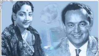 Geeta Dutt Mukesh  Mast chandani jhoom rahi hain  Film  Pyaar Ki Baatein 1951 [upl. by Elohcim]