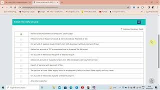 How to claim GST refund of Excess Balance in Electronic Cash Ledger [upl. by Jea]