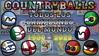 Todos los Campeones de los Mundiales  Countryballs Resumen [upl. by Belmonte408]