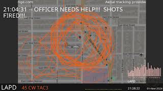 LAPD OIS Officer Involved Shooting in Southeat Div  Cop Shot  Police Scanner Audio  01NOV2024 [upl. by Malonis]