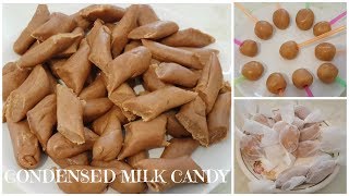 How to make CONDENSED MILK CANDY  caramel toffee [upl. by Anilev779]