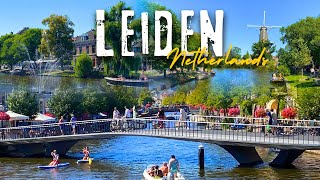 🇳🇱 LEIDEN NETHERLANDS  Is it a place worth to visit  Best spots in the city  Leiden Tour in 4K [upl. by Marabel332]