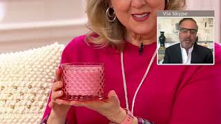 HomeWorx by Slatkin amp Co S2 14oz Hobnail Glass Candles on QVC [upl. by Mitzie288]