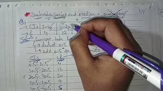 MEDIAN of Inclusive Series class 11 [upl. by Fante]