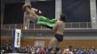 20091122 TAGUCHI amp PRINCE DEVITT vs JYUSHIN THUNDER LIGER amp YOSHIHASHI [upl. by Ibby555]