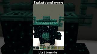 How to Build Warden Mob Statue with Sculk Blocks in Minecraft 119   Mob Statues  shorts [upl. by Woodruff]