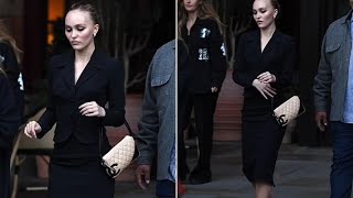 Lily RoseDepp Stuns at Nosferatu Event [upl. by Ilzel]