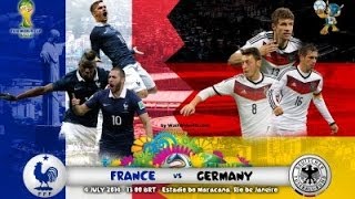 Highlights Francia vs Germania 01 quarti di finale Mondiale 2014 [upl. by Melloney707]