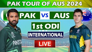 🔴Live  pak vs australia live match today australia vs pakistan 2024  Pak Tour of Australia 2024 [upl. by Akinal104]