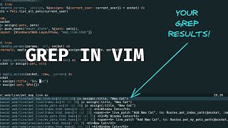 Grep in Vim  Setup from Scratch [upl. by Hiroko]