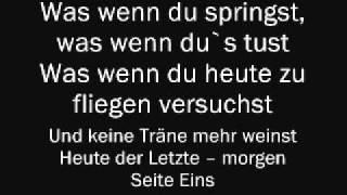 Christina Stürmer  Seite Eins Lyrics amp English Translation [upl. by Gonzales387]