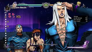 JoJo ASBR Abbacchio  Combo 70 [upl. by Arremat]