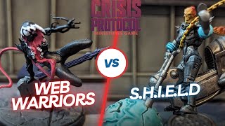 Web Warriors Vs SHIELD  Marvel Crisis Protocol Battle Report 51 [upl. by Patten708]