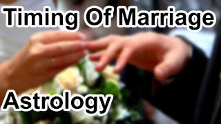 Timing Of Marriage In Astrology Horoscope Secrets [upl. by As]