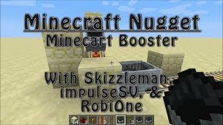 Minecraft Nugget  The Minecart Booster Works in 179 [upl. by Neeham537]