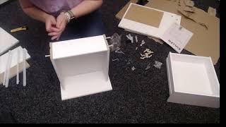 Kullen Bedside table drawers timelapse speed diy build ikea [upl. by Pachston]