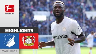 Leverkusen Cooking Again  TSG Hoffenheim  Bayer Leverkusen 14  Highlights  MD 3 – Bundesliga [upl. by Hazeefah805]