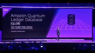 AWS reInvent 2018  Announcement of Amazon QLDB [upl. by Ratna]