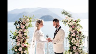 Cassie amp Joes Lake Como Wedding  Villa Cipressi [upl. by Pearlman]