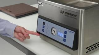 Multivac P300 Vacuum Chamber Sealing Machine LIVE Demo [upl. by Sinnaiy]