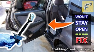 Car door does not stay open fix  Easy DIY Door check replacement repair [upl. by Batsheva]