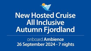 NEW HOSTED CRUISE Norwegian Fjords September 2024 Ambassador Ambience [upl. by Zak]