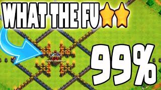 Clash of Clans  WHAT THE FU quot99ATTACK RAGEquot  Town Hall 9 Titan Two Starring Maxed Town Hall 10 [upl. by Tobiah]