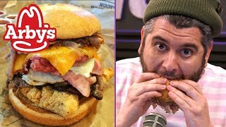 Arbys Meat Mountain Makes Ethan Go Vegetarian [upl. by Yrod]