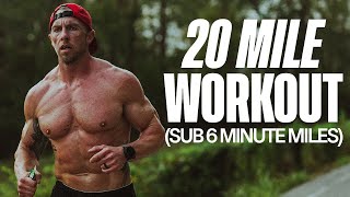 20 Mile Workout  Sub 245 Marathon Training [upl. by Tocs537]