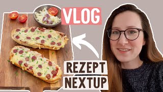 PIZZA BAGUETTE aus Kochbuch Bistro Baguettes  UPDATE VLOG [upl. by Lynnet]