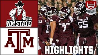 New Mexico State Aggies vs Texas AampM Aggies  Full Game Highlights  ESPN College Football [upl. by Annerb529]