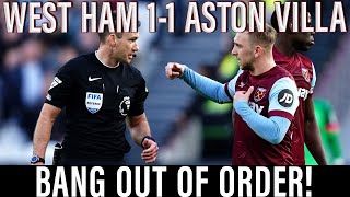 Opportunity missed  VAR robs cautious Hammers of victory  West Ham 11 Aston Villa [upl. by Varick427]