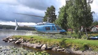 Bell 206 Jet Ranger startup and takeoff [upl. by Nasas]