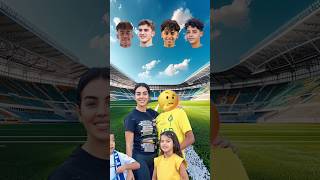 💥Junior Ronaldo🥶Lamine Yamal🥶football funny newshorts viarlshort family head matching [upl. by Radke]