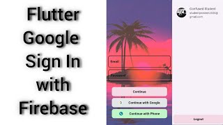 Flutter Google Sign In with Firebase2024 [upl. by Bertram]