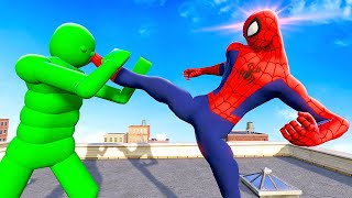 Fighting AI Ragdolls as SPIDERMAN  Overgrowth Mods Gameplay [upl. by Essirahc237]